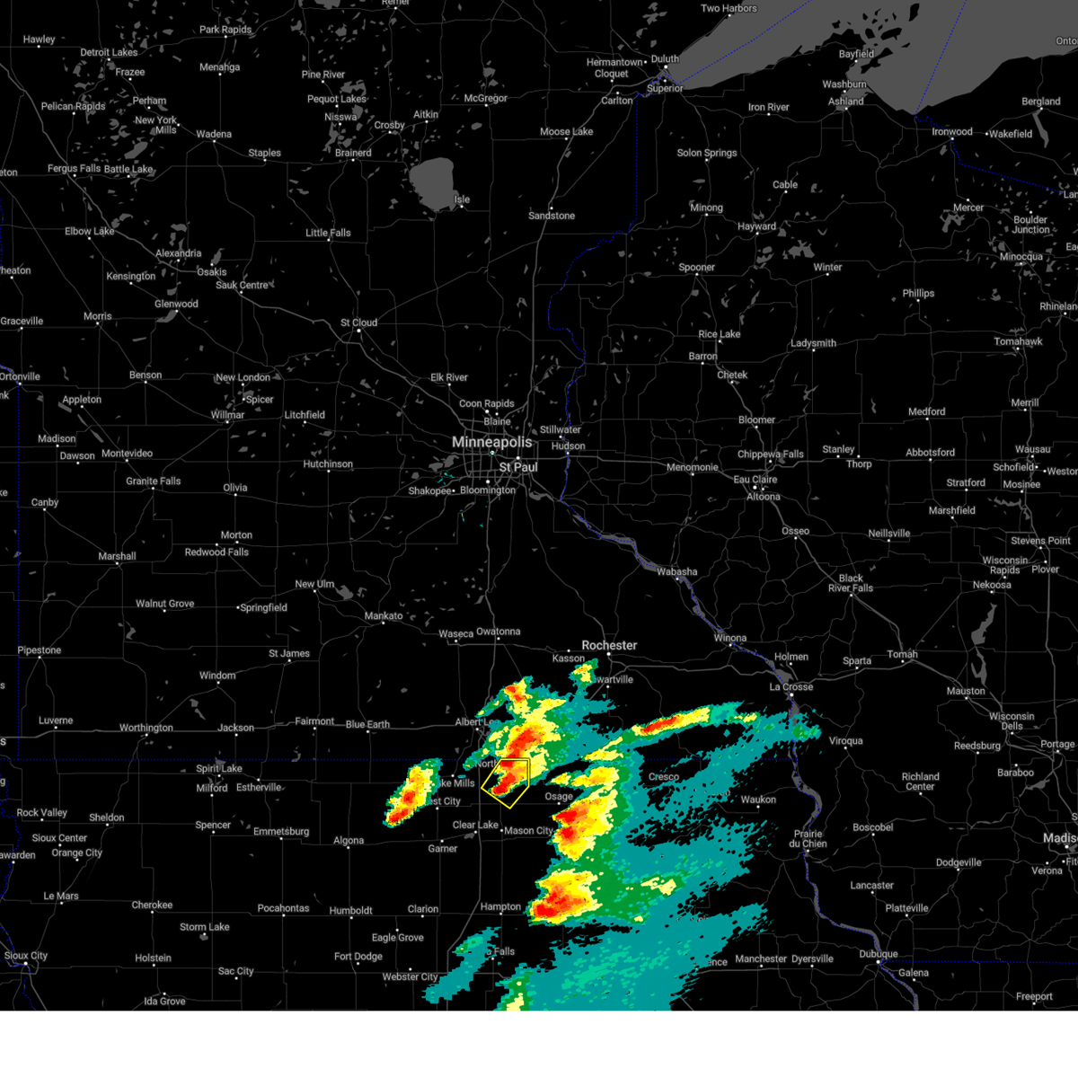 Interactive Hail Maps Hail Map for Northwood, IA