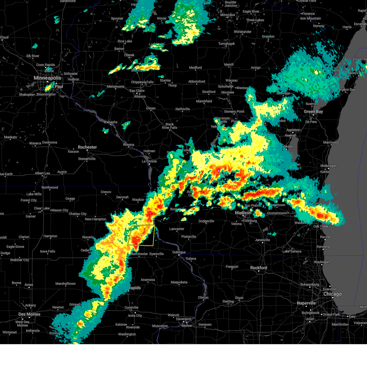 Interactive Hail Maps Hail Map for Clayton, IA