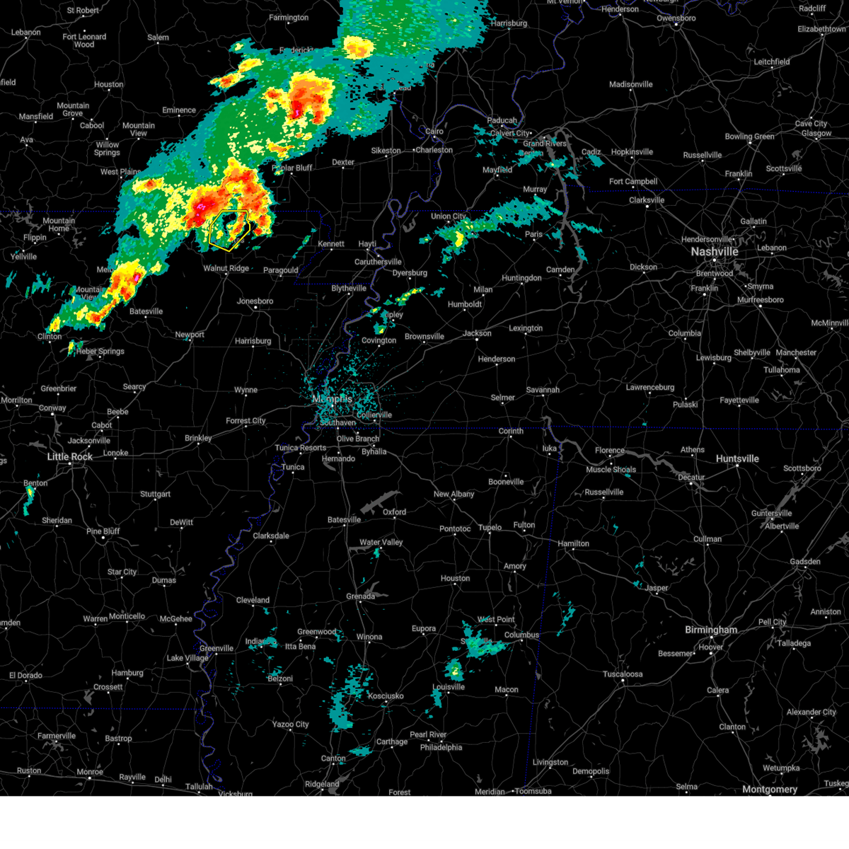 Interactive Hail Maps Hail Map for Maynard, AR