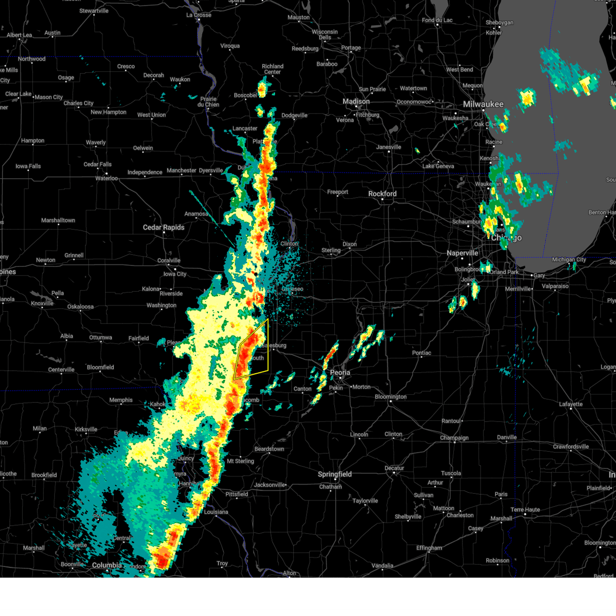 Interactive Hail Maps Hail Map for Roseville, IL