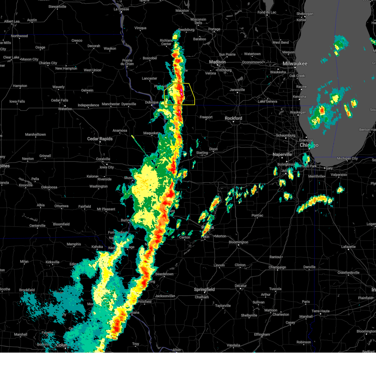 Interactive Hail Maps Hail Map for Benton, WI