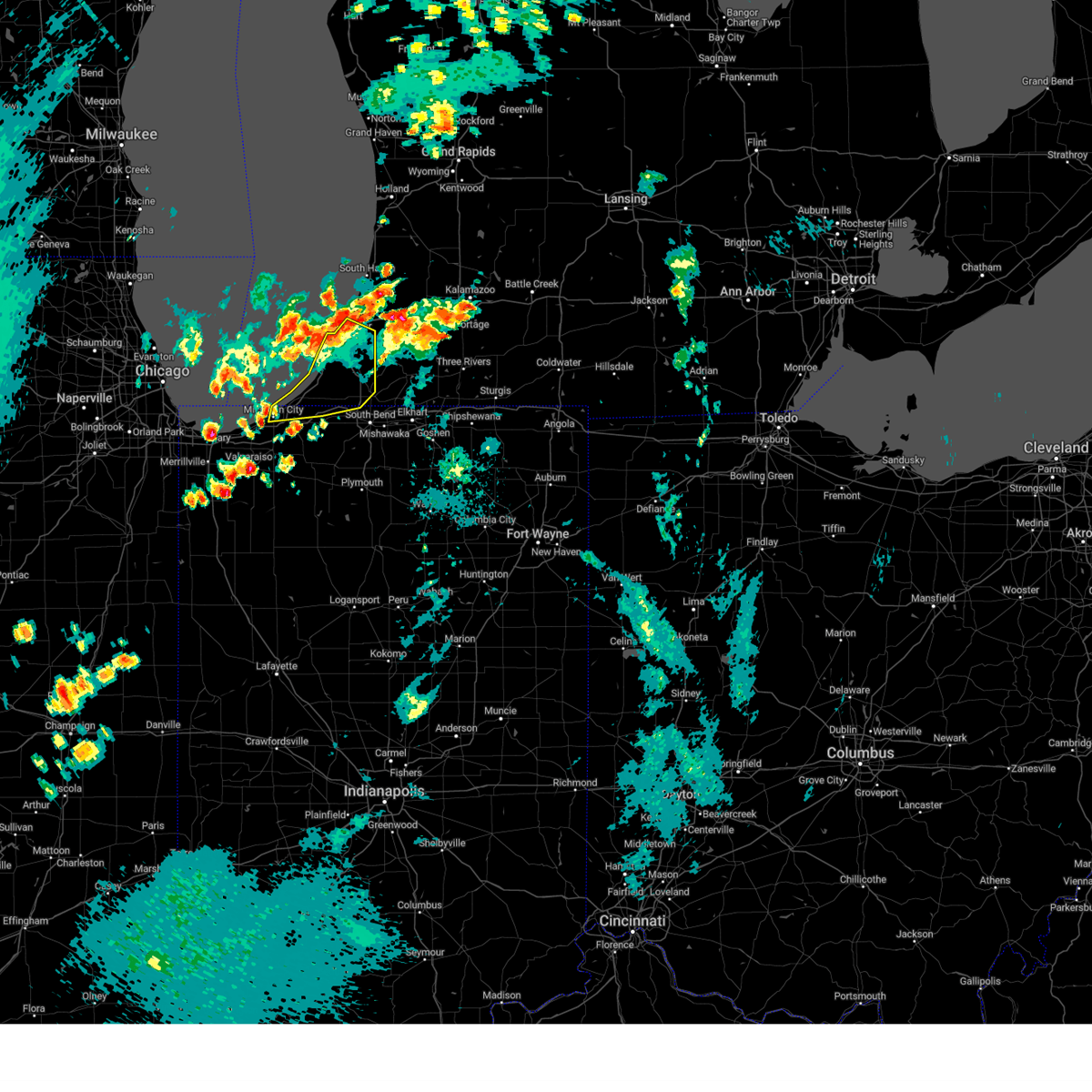 Interactive Hail Maps Hail Map for South Bend, IN