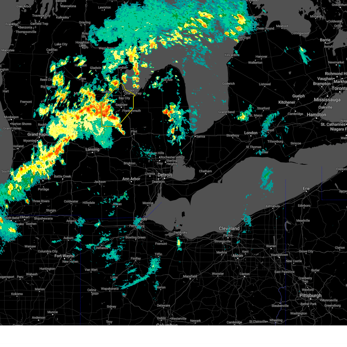Interactive Hail Maps Hail Map for Midland, MI