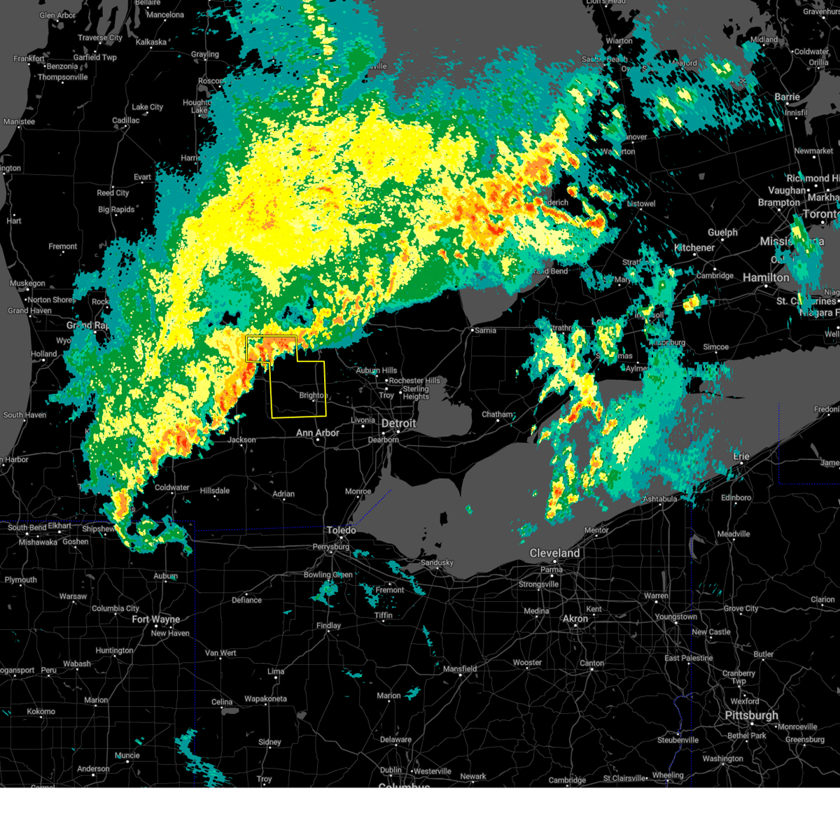 Interactive Hail Maps Hail Map for Pinckney, MI