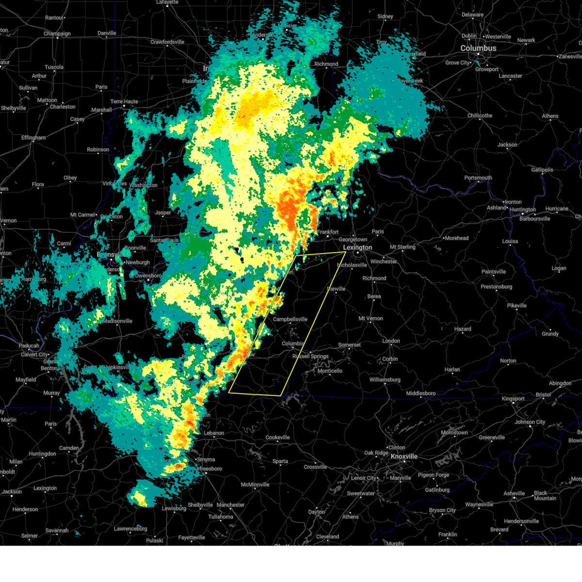 Interactive Hail Maps Hail Map for Harrodsburg, KY