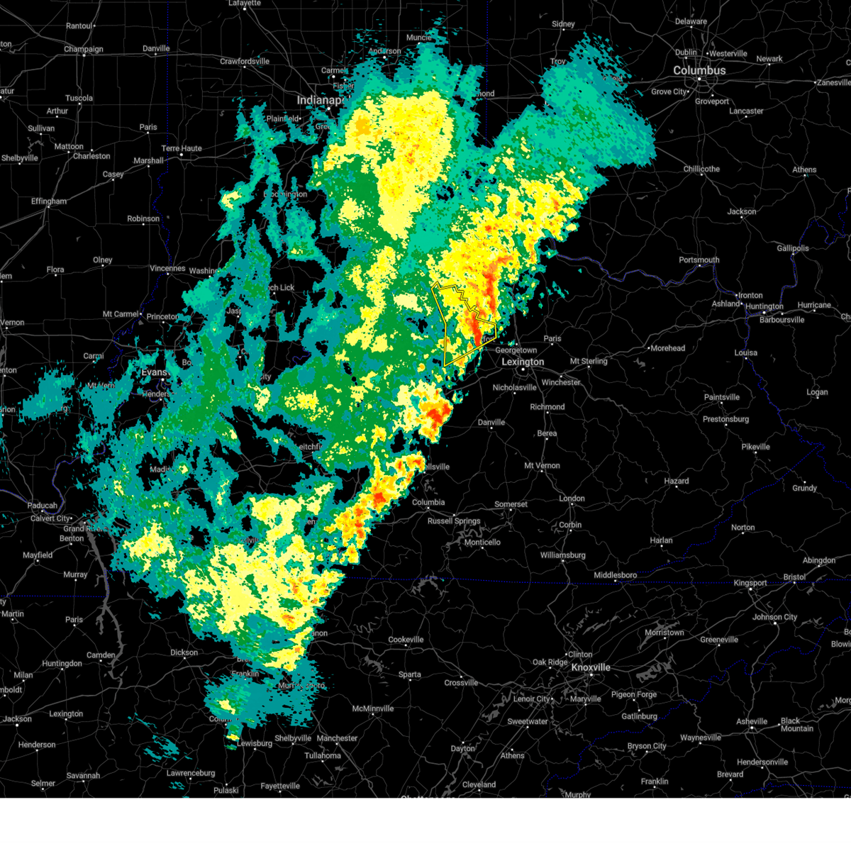 Interactive Hail Maps Hail Map for Frankfort, KY