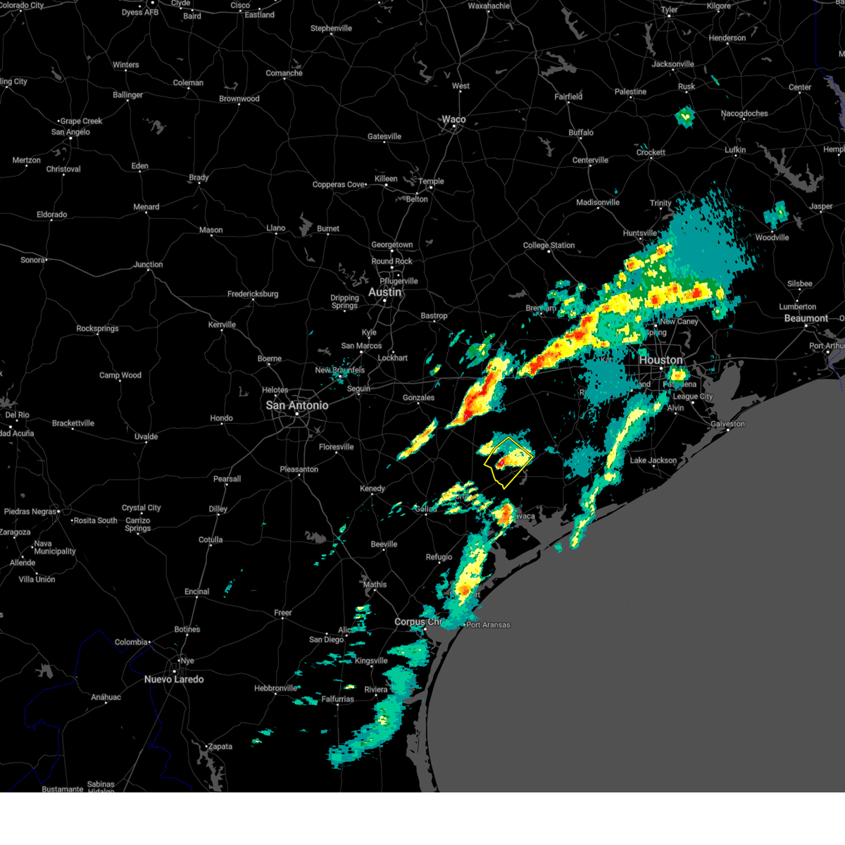 Interactive Hail Maps Hail Map for Ganado, TX