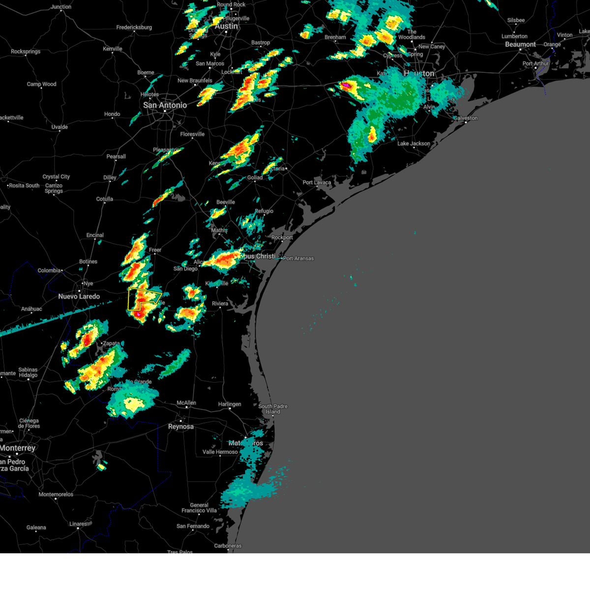 Interactive Hail Maps Hail Map for Realitos, TX