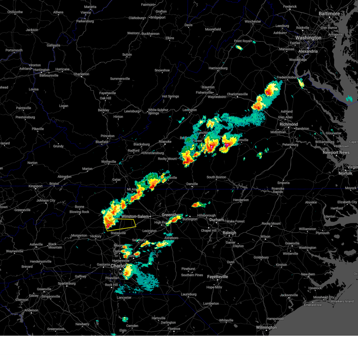 Interactive Hail Maps Hail Map for Mocksville, NC