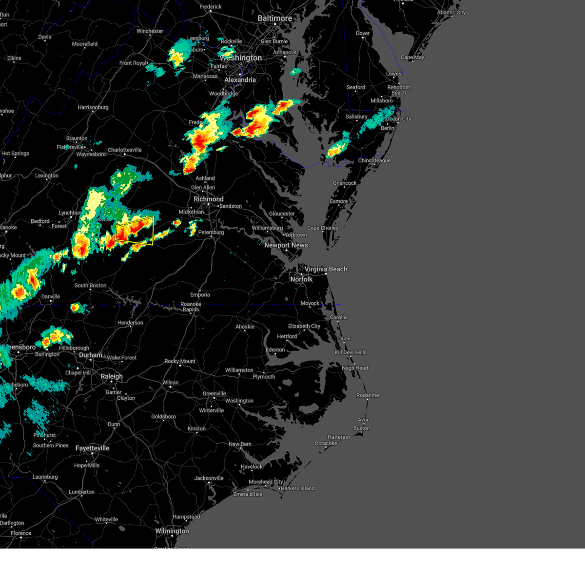 Interactive Hail Maps Hail Map for Farmville, VA