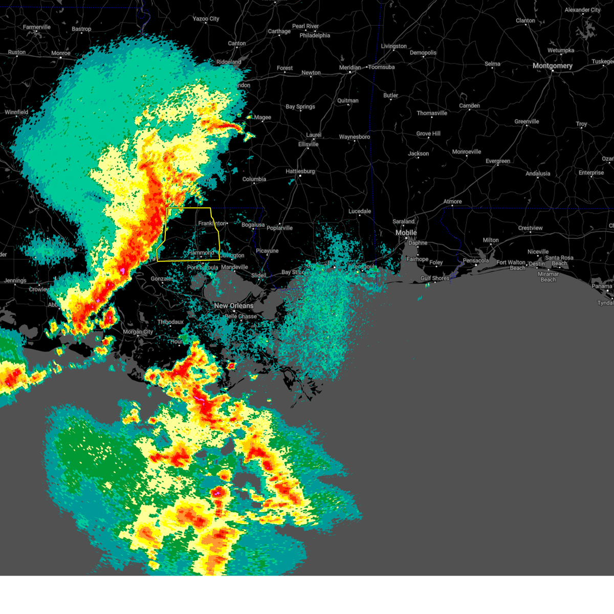 Interactive Hail Maps Hail Map for Tickfaw, LA