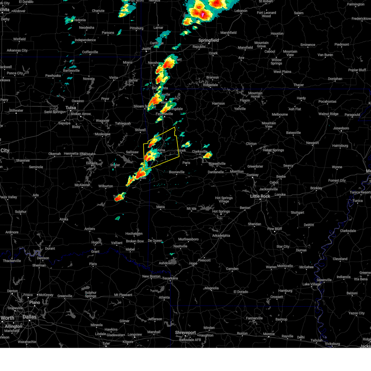 Interactive Hail Maps Hail Map for Fort Smith, AR