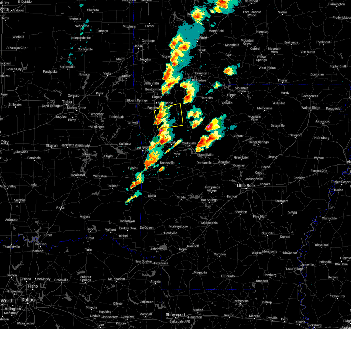 Interactive Hail Maps Hail Map for Fayetteville, AR