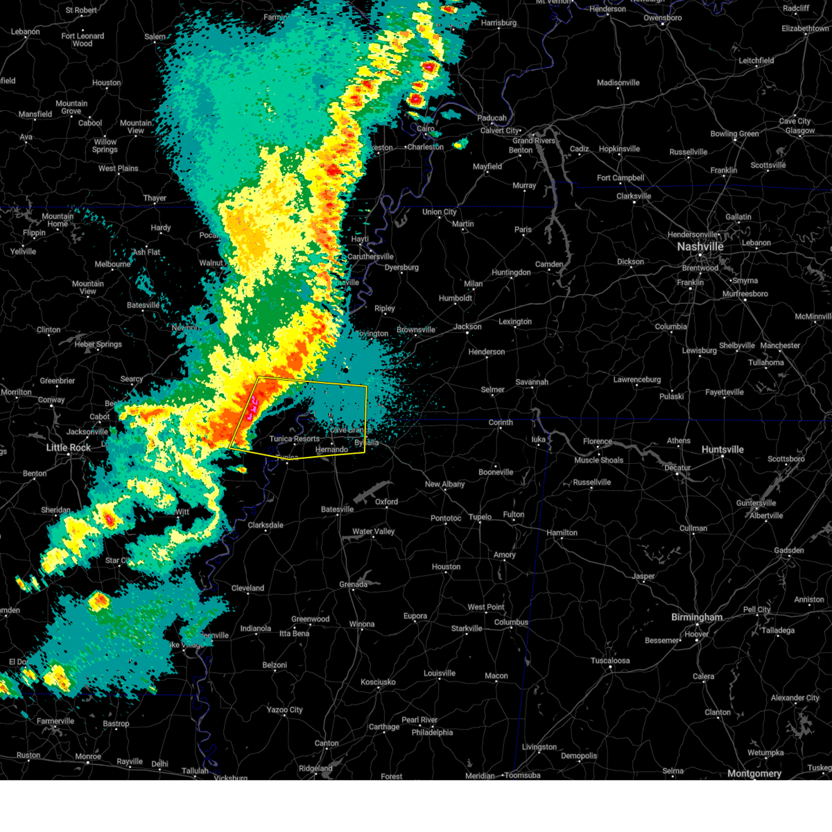 Interactive Hail Maps Hail Map for Hughes, AR