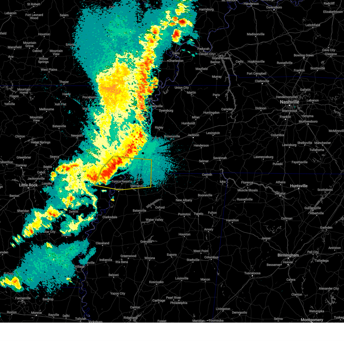 Interactive Hail Maps Hail Map for Hughes, AR