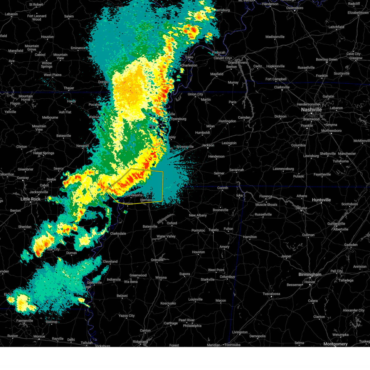 Interactive Hail Maps Hail Map for Hughes, AR