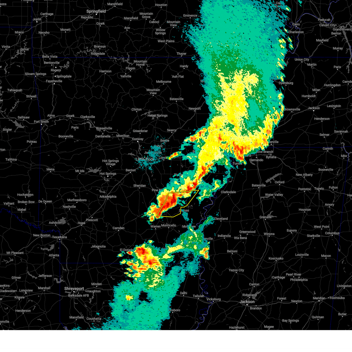 Interactive Hail Maps Hail Map for Star City, AR