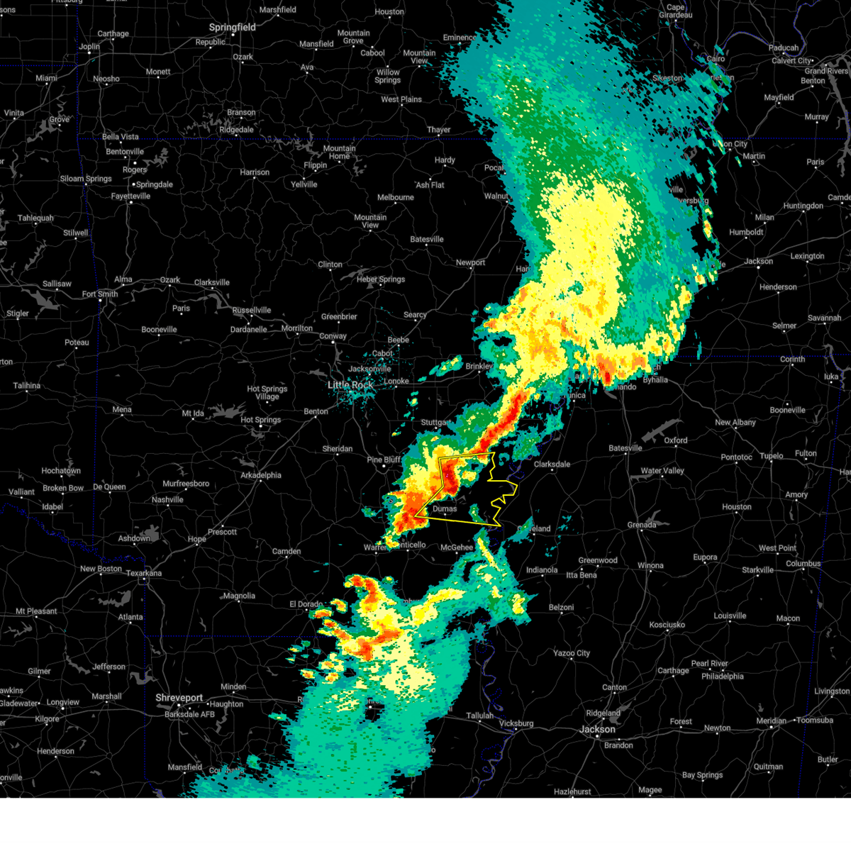 Interactive Hail Maps Hail Map for Dumas, AR
