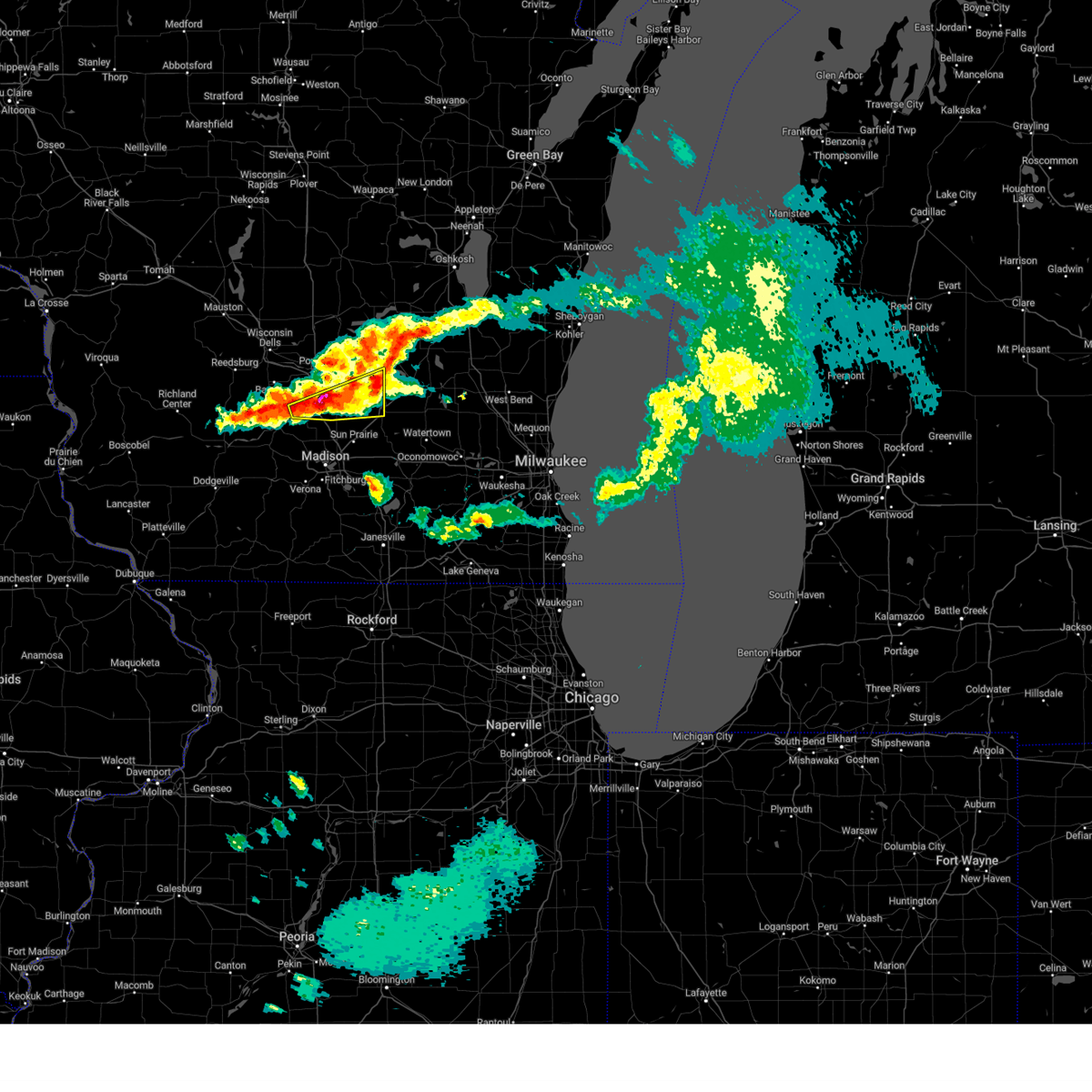 Interactive Hail Maps Hail Map for Lake Wisconsin, WI