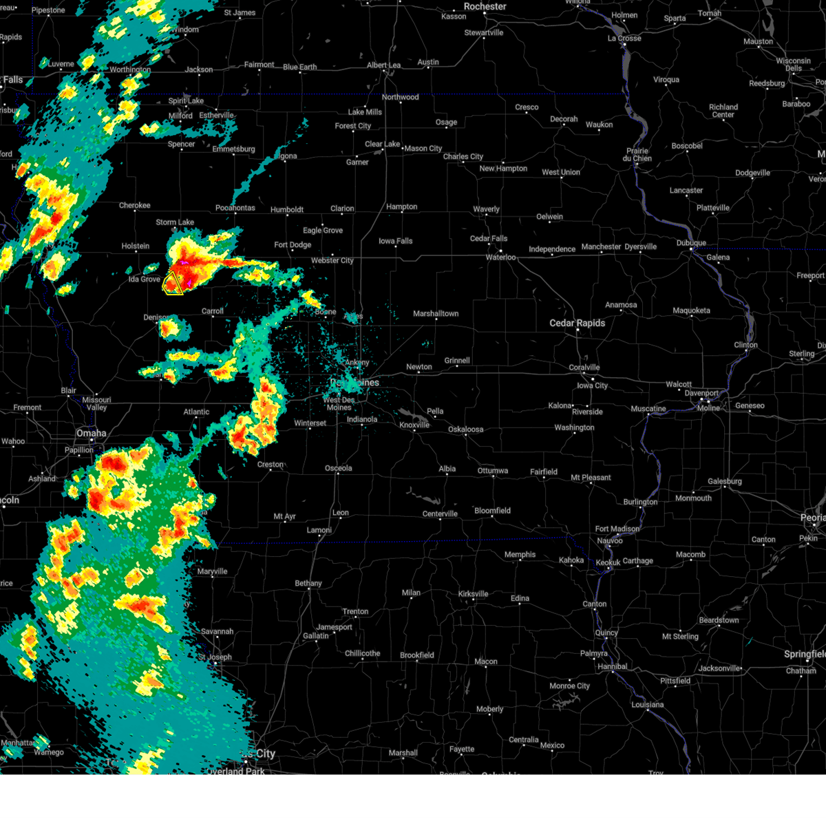 Interactive Hail Maps Hail Map for Odebolt, IA