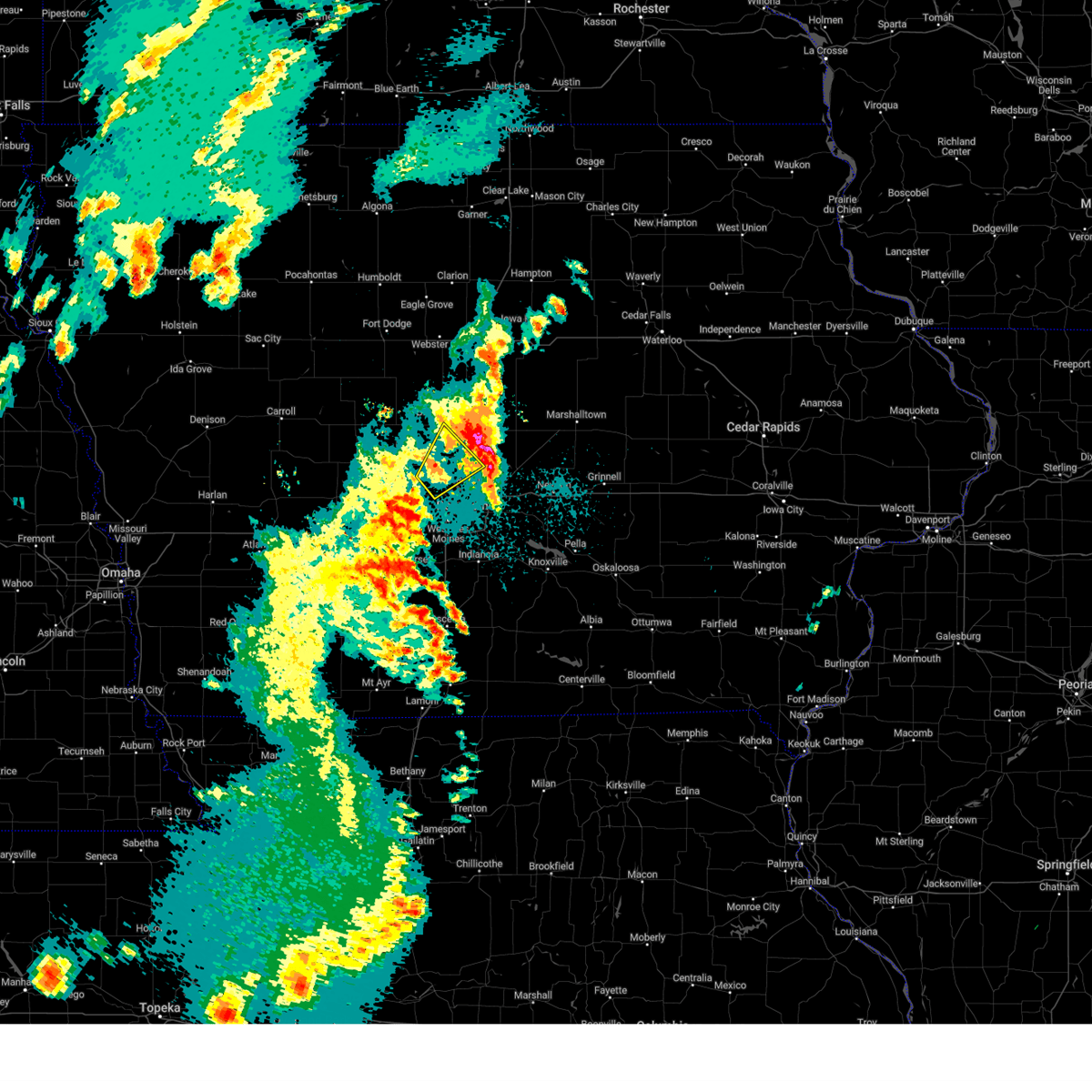 Interactive Hail Maps Hail Map for Kelley, IA