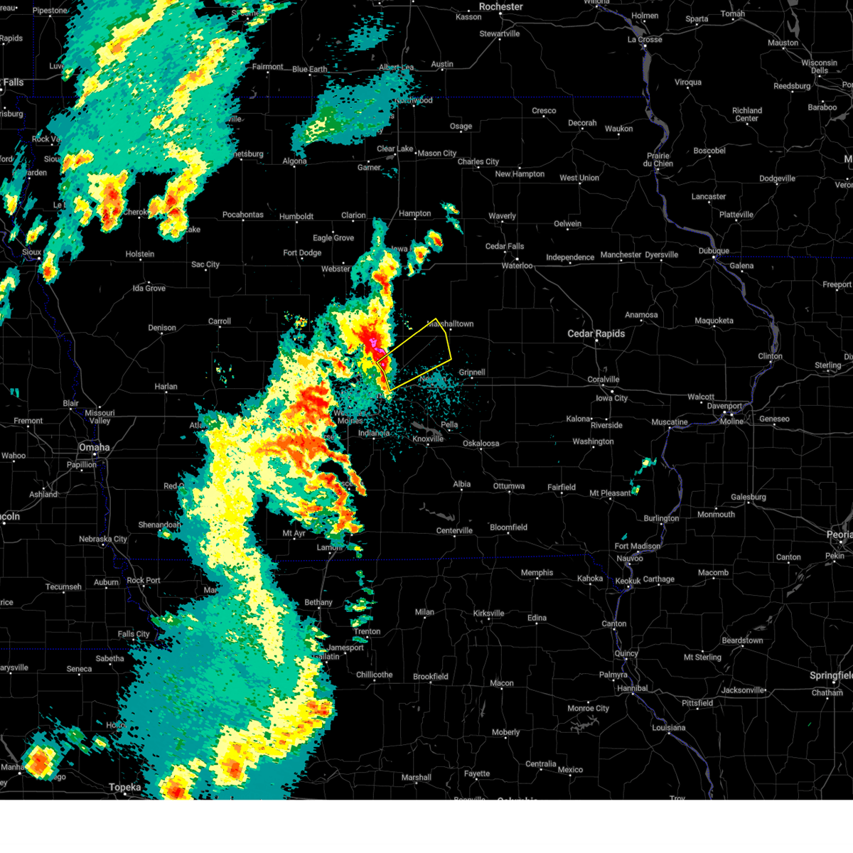 Interactive Hail Maps Hail Map for Bondurant, IA