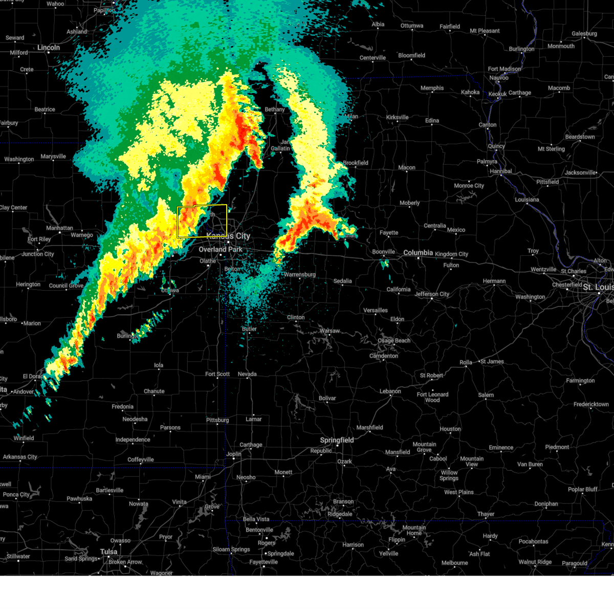 Interactive Hail Maps Hail Map for Kansas City, KS