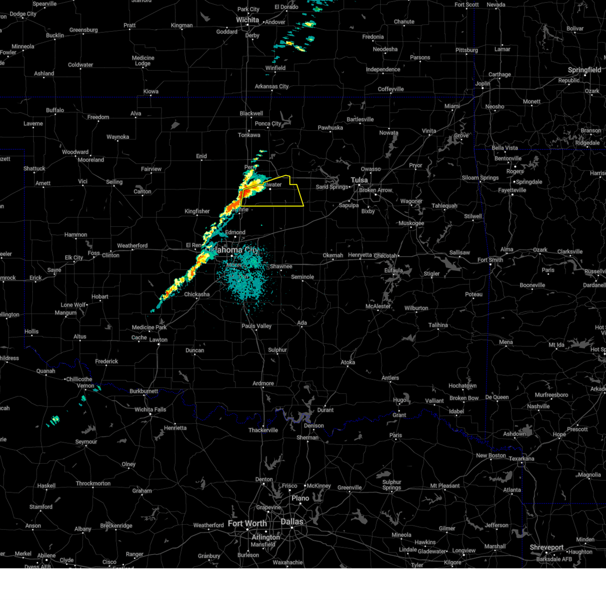 Interactive Hail Maps Hail Map for Glencoe, OK