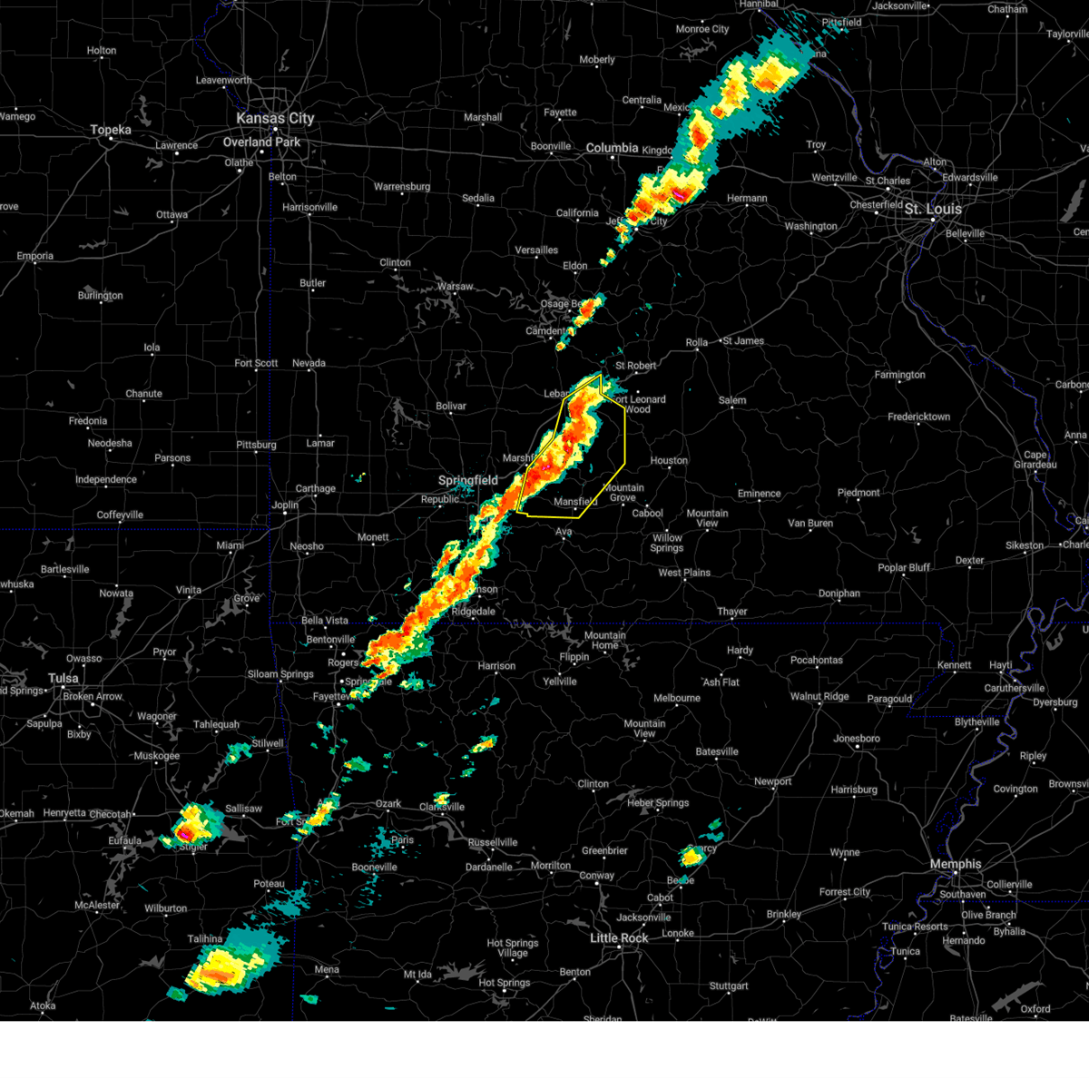 Interactive Hail Maps Hail Map for Lebanon, MO
