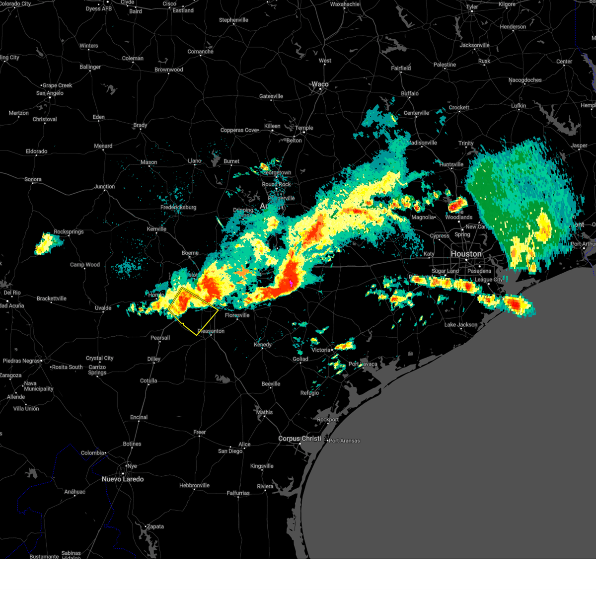 Interactive Hail Maps Hail Map for Poteet, TX