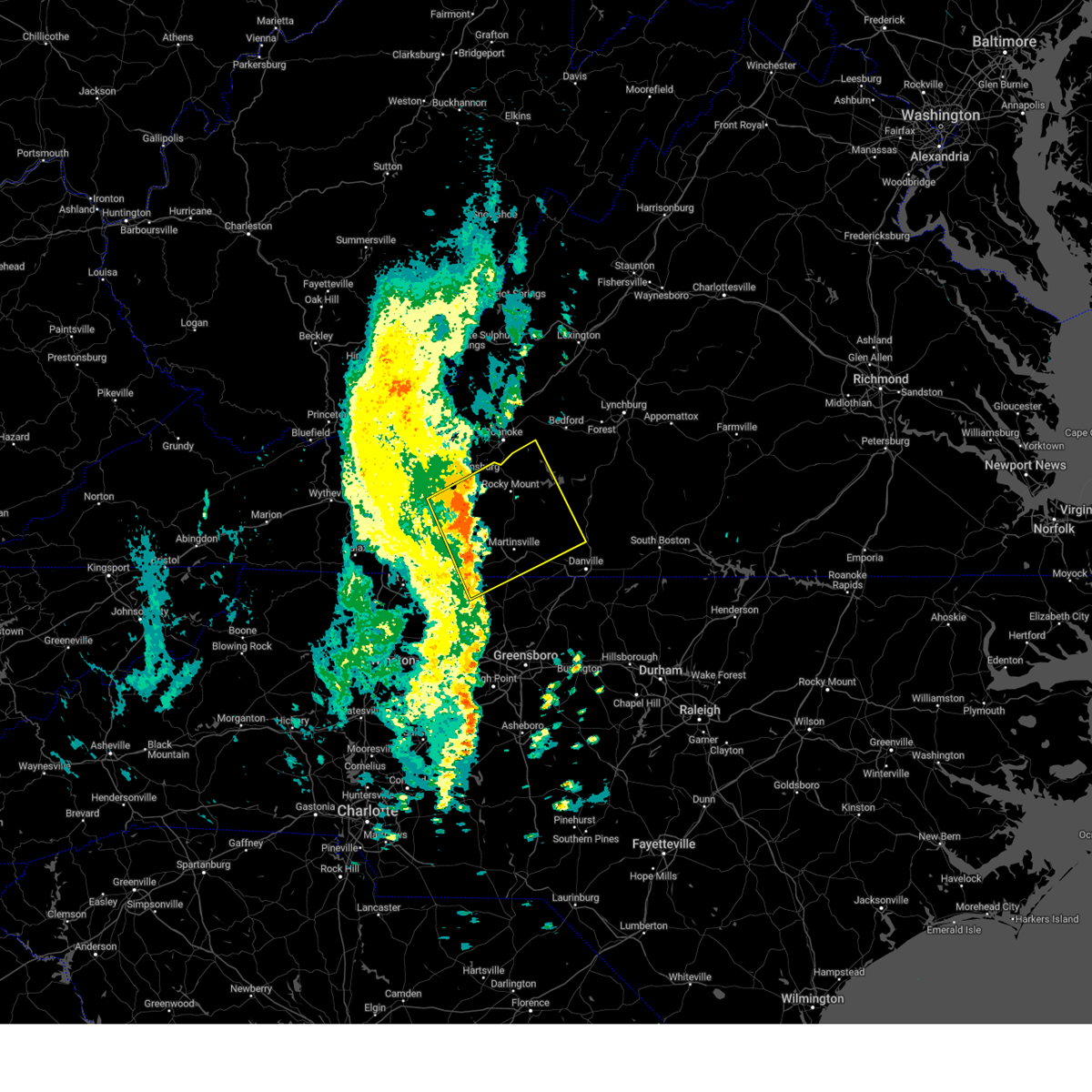 Interactive Hail Maps Hail Map for Bassett, VA