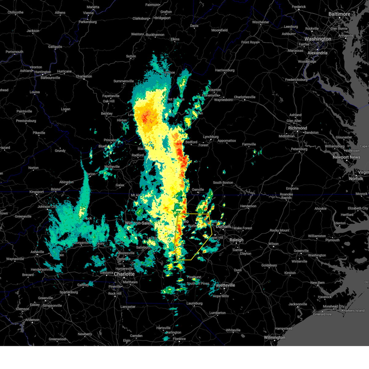 Interactive Hail Maps Hail Map for Alamance, NC