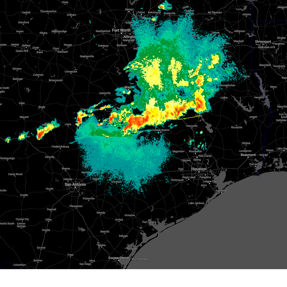 Interactive Hail Maps Hail Map for Lovelady, TX