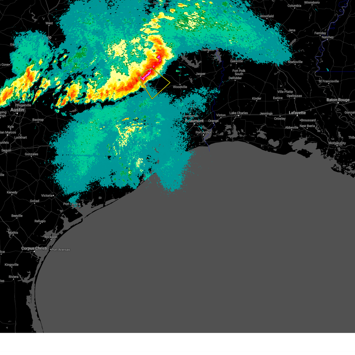 Interactive Hail Maps Hail Map for Goodrich, TX