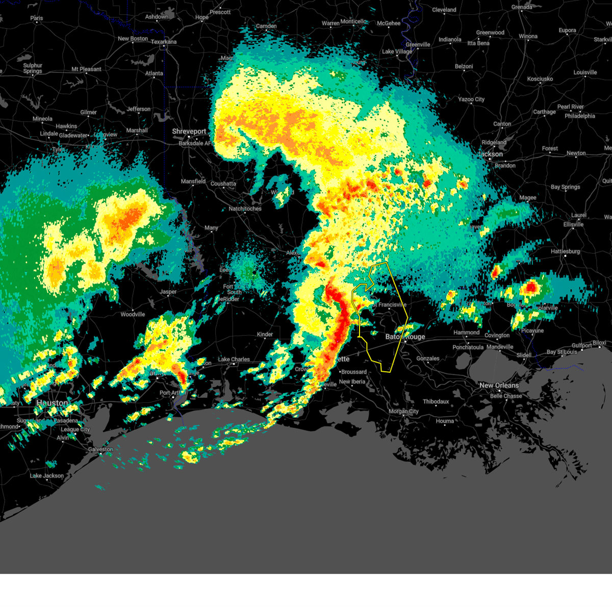 Interactive Hail Maps Hail Map for Livonia, LA