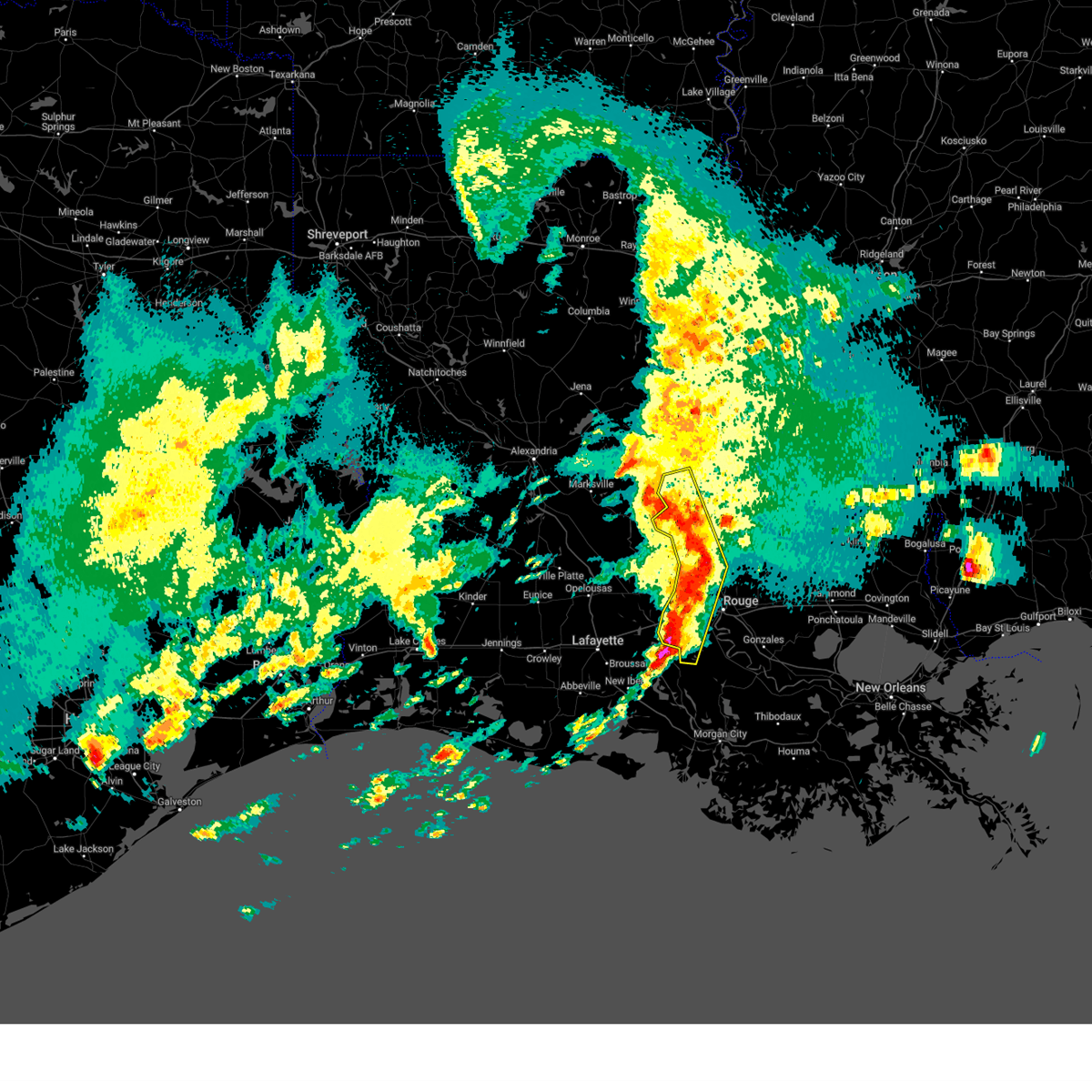 Interactive Hail Maps Hail Map for Rosedale, LA