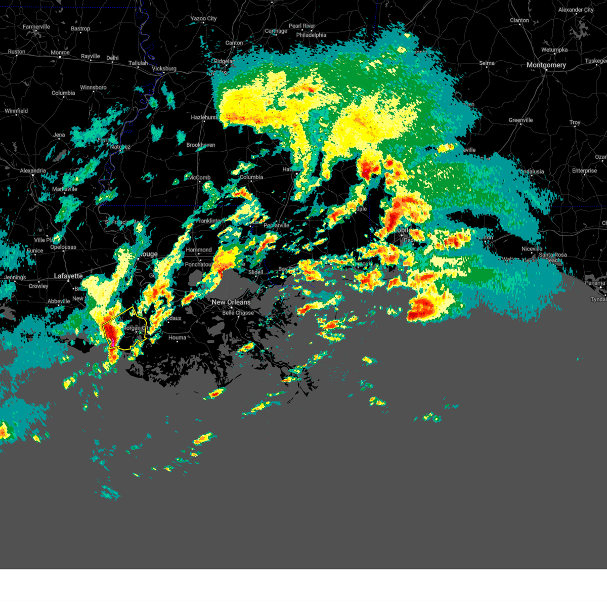 Interactive Hail Maps Hail Map for Amelia, LA