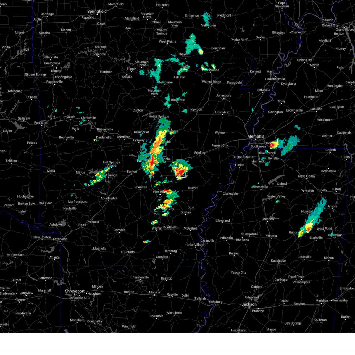 Interactive Hail Maps Hail Map for Stuttgart, AR