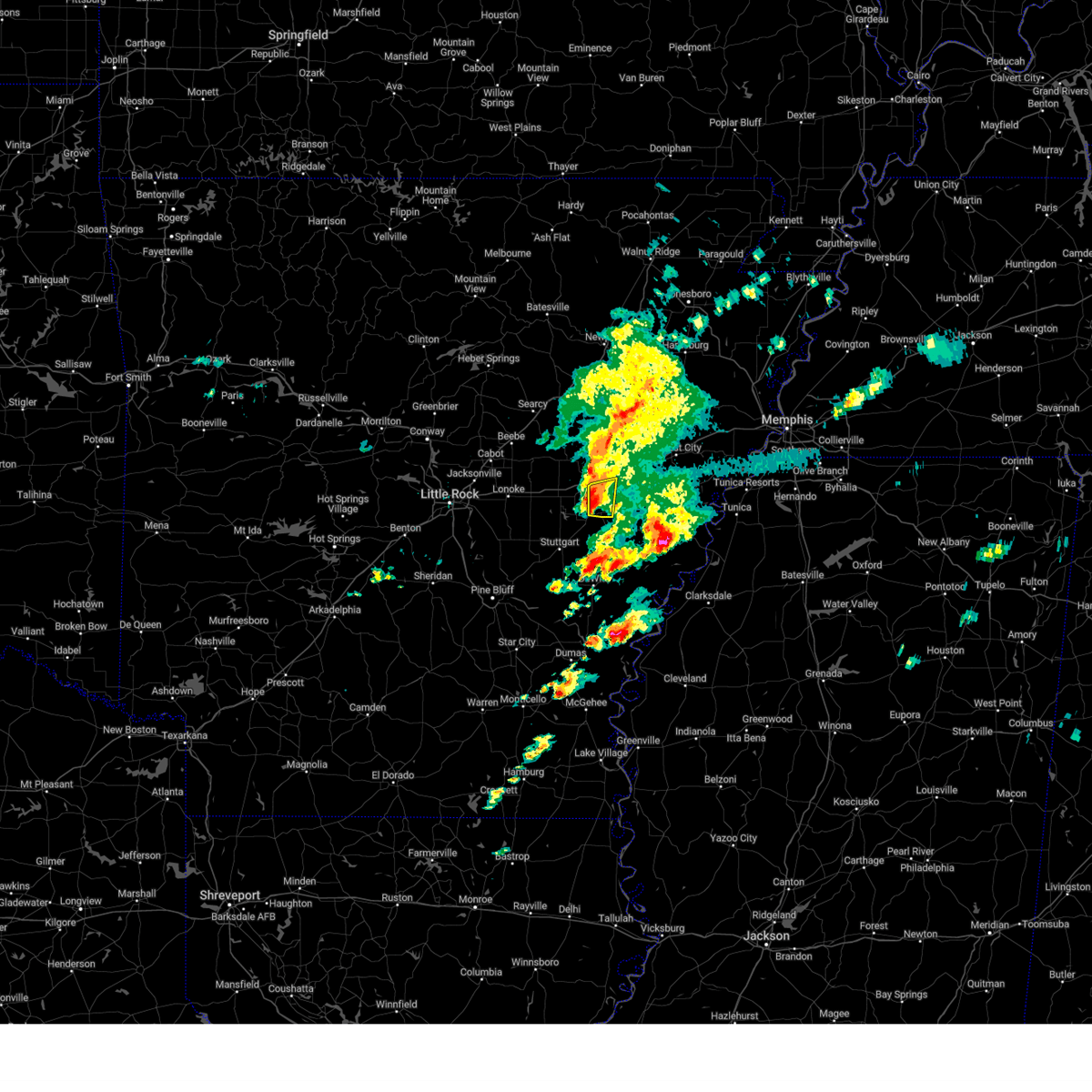 Interactive Hail Maps Hail Map for Brinkley, AR