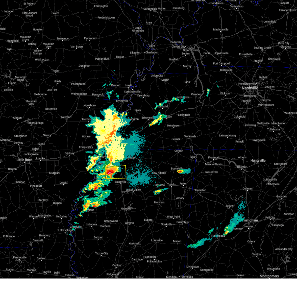 Interactive Hail Maps Hail Map for Como, MS