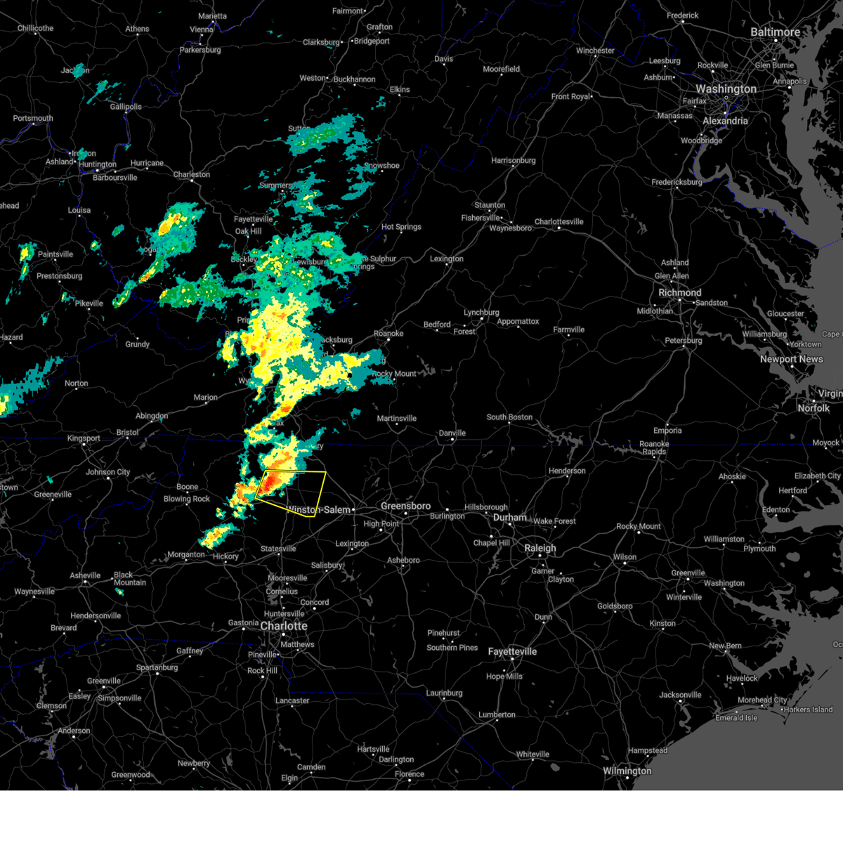 Interactive Hail Maps Hail Map for Ronda, NC