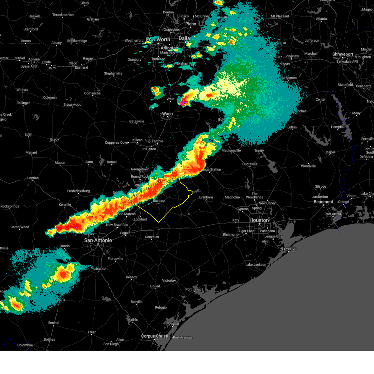 Interactive Hail Maps Hail Map for Manor, TX