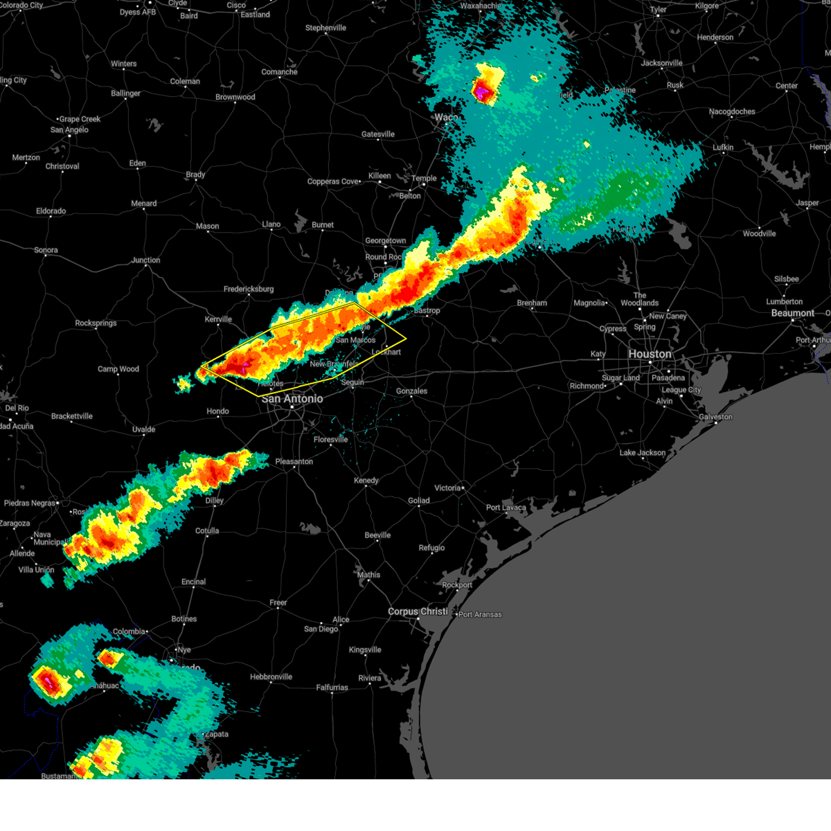 Interactive Hail Maps Hail Map for San Marcos, TX
