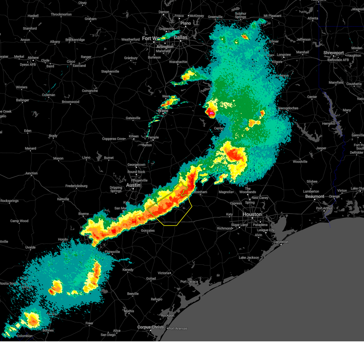 Interactive Hail Maps Hail Map for Giddings, TX