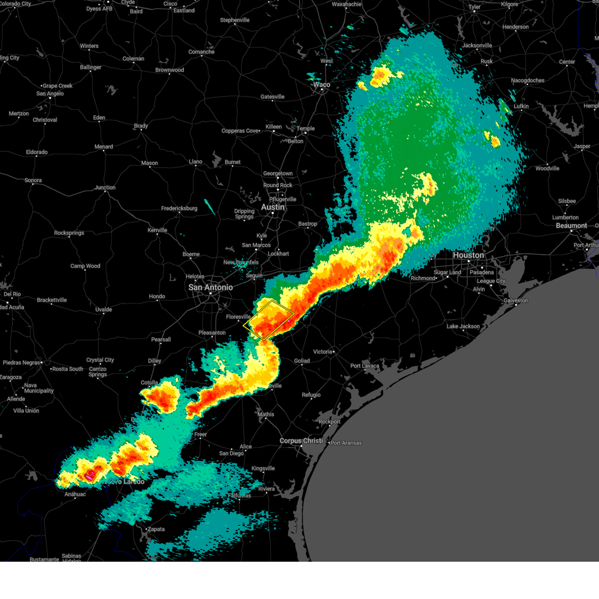 Interactive Hail Maps Hail Map for Smiley, TX
