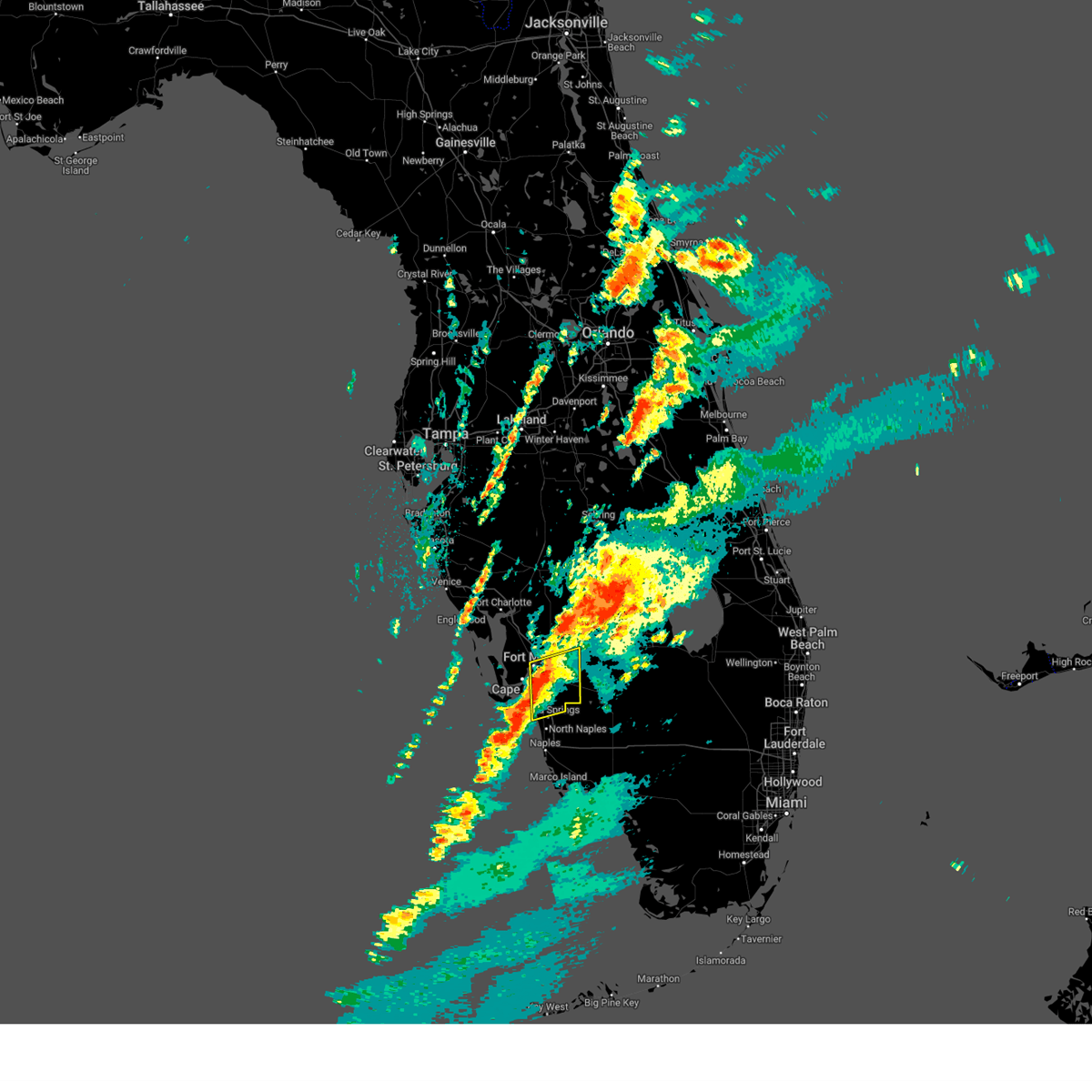 Interactive Hail Maps Hail Map for Fort Myers, FL