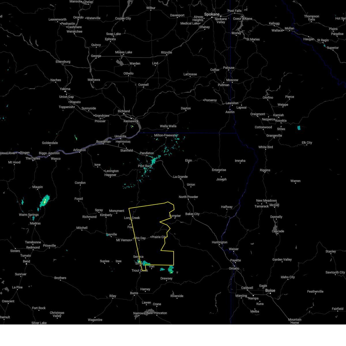 Interactive Hail Maps Hail Map for Long Creek, OR