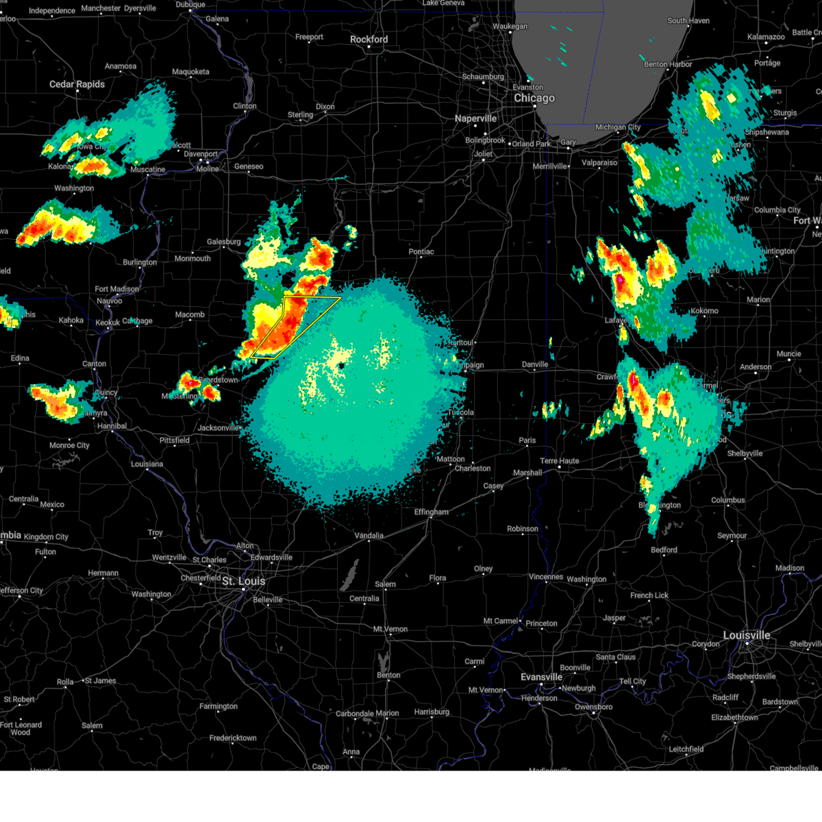 Interactive Hail Maps Hail Map for Mapleton, IL