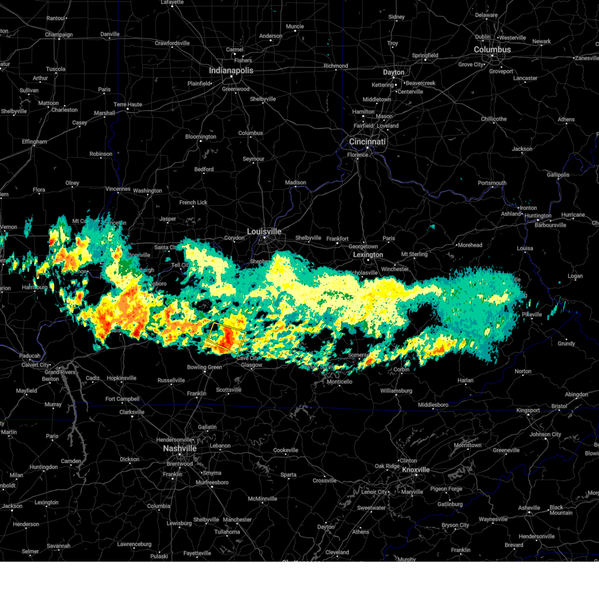 Interactive Hail Maps Hail Map for Brownsville, KY