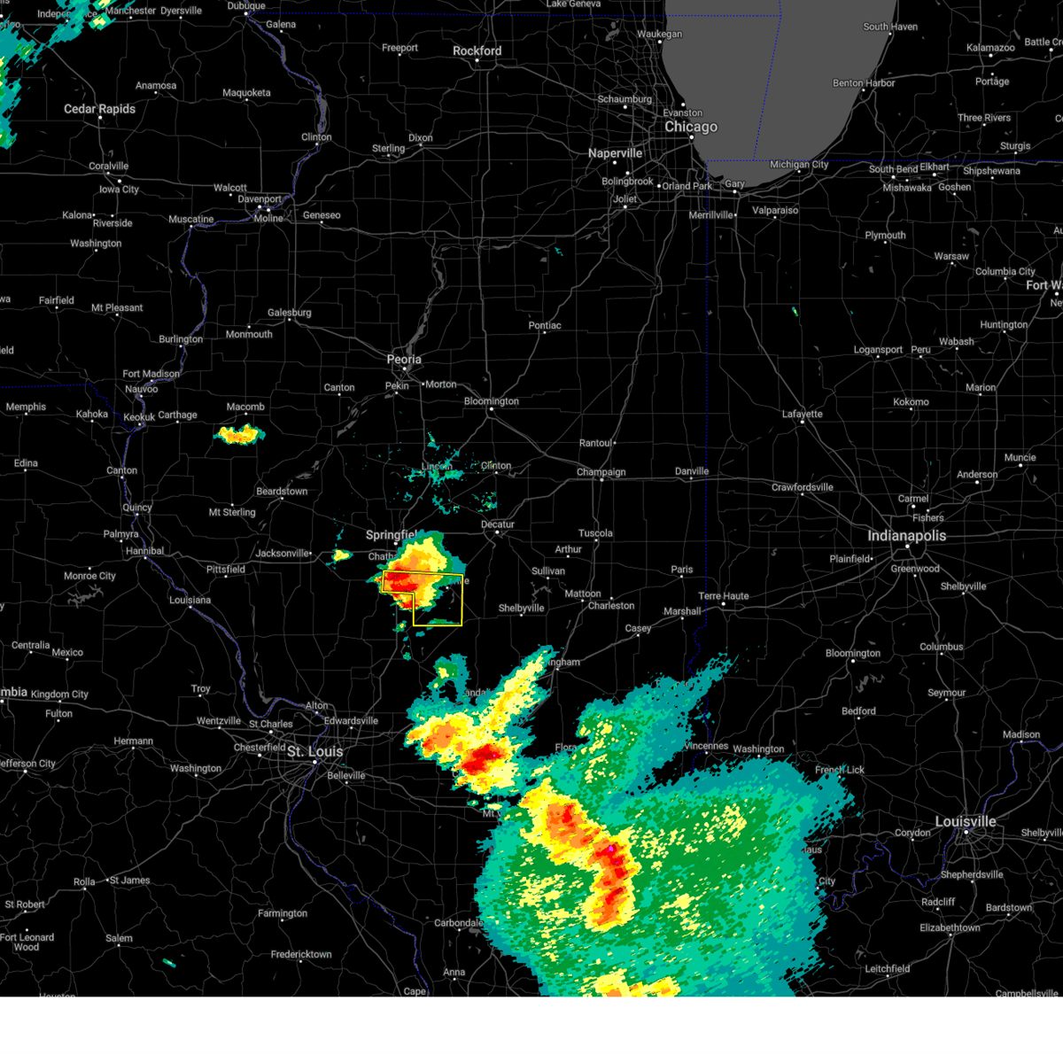 Interactive Hail Maps Hail Map for Pawnee, IL